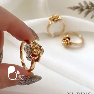انگشتر زنانه ژوپینگ گل رز