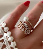 انگشتر زنانه ژوپینگ گندمی