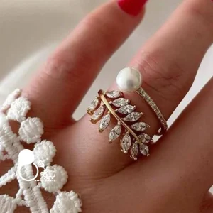 انگشتر زنانه ژوپینگ گندمی