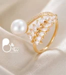 انگشتر زنانه ژوپینگ گندمی