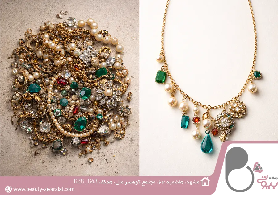 ایده ترکیب زیورآلات قدیمی و جدید برای استایل مدرن