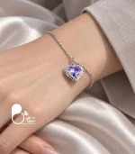 دستبند زنانه قلب آلمانی سیلور