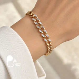 دستبند زنانه ژوپینگ جدید نگینی