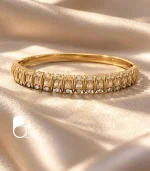 دستبند زنانه ژوپینگ نگین دار مدل ساناز