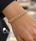 دستبند زنانه ژوپینگ نگین دار مدل ساناز