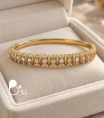 دستبند زنانه ژوپینگ نگین دار مدل ساناز
