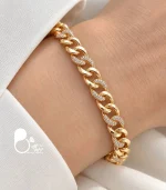 دستبند زنانه کارتیر ژوپینگ نگین دار
