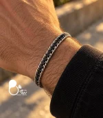 دستبند مردانه تنیسی بلک