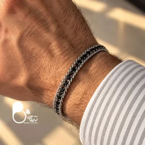 دستبند مردانه تنیسی بلک