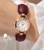 ساعت زنانه کی مکس اسپرت بند چرمی