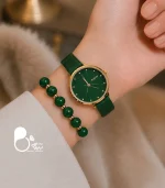 ست ساعت زنانه بولون گرین با دستبند