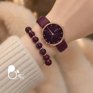 ست ساعت زنانه سوسنی اسپرت با دستبند