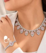 سرویس زنانه جواهری عروس طرح پینک