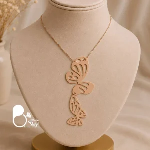 گردنبند زنانه روکش طلا پروانه