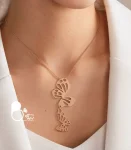 گردنبند زنانه روکش طلا پروانه