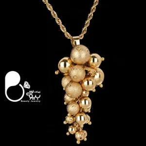 گردنبند زنانه مشابه طلا طرح انگور