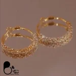 گوشواره حلقه ای نگینی
