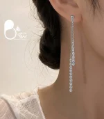 گوشواره زنانه آیلین سیلور ترک
