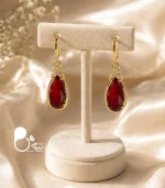 گوشواره زنانه اشک زمرد