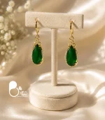 گوشواره زنانه اشک زمرد