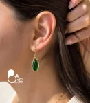 گوشواره زنانه اشک زمرد