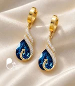 گوشواره زنانه ترک مدل جان سو طرح حلقه ای