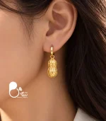 گوشواره زنانه روکش طلا پینات اونتورین طبیعی