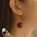 گوشواره گیلاسی فانتزی