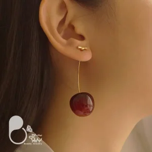 گوشواره گیلاسی فانتزی